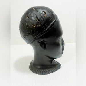 Antique / Wood African Africa Head / Sculpture